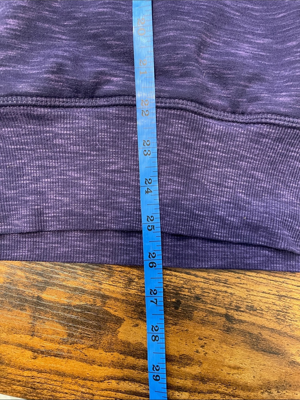 GreenTea Heathered Purple Women's Hooded Pullover - Picture 8 of 8